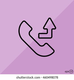 Web icon. Calls forwarded