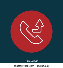 Web icon. Calls forwarded