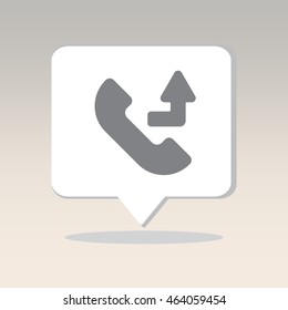 Web icon. Calls forwarded