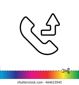 Web icon. Calls forwarded