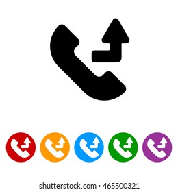 Web icon. Calls forwarded