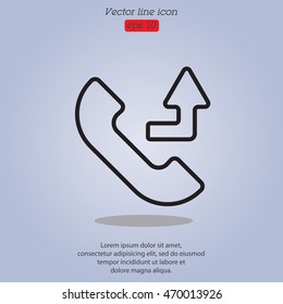 Web icon. Calls forwarded