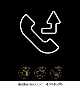Web icon. Calls forwarded