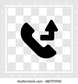 Web icon. Calls forwarded