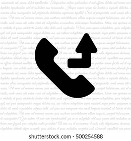 Web icon. Calls forwarded