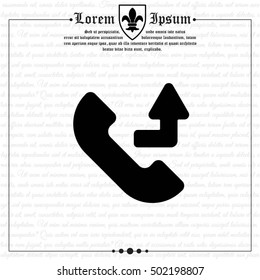 Web icon. Calls forwarded