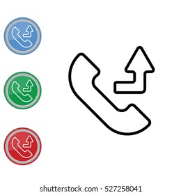 Web icon. Calls forwarded