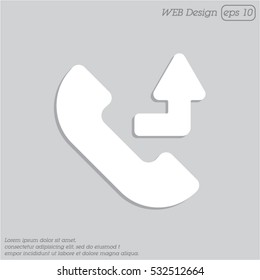 Web icon. Calls forwarded