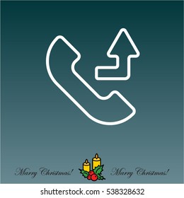 Web icon. Calls forwarded