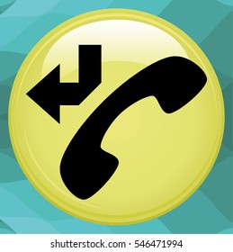 Web icon. Calls forwarded