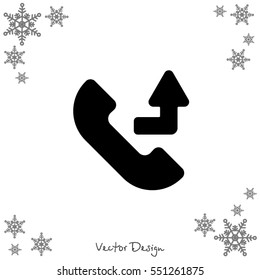 Web icon. Calls forwarded