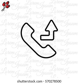 Web icon. Calls forwarded