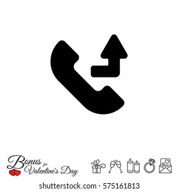 Web icon. Calls forwarded