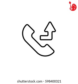 Web icon. Calls forwarded