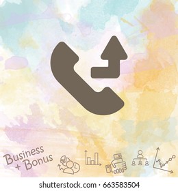 Web icon. Calls forwarded