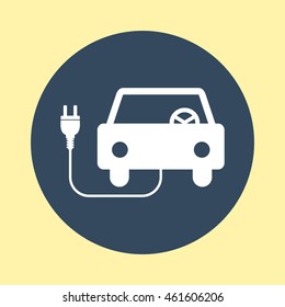Web Icon of Car Charging.