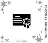 Web icon. Charter, certificate