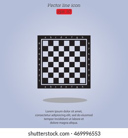Web icon. Chess board