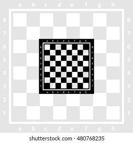 Web icon. Chess board