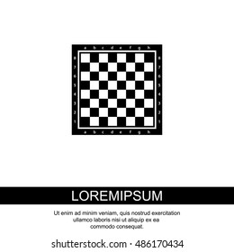 Web icon. Chess board