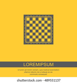 Web icon. Chess board
