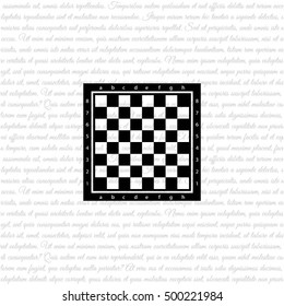 Web icon. Chess board