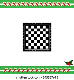 Web icon. Chess board