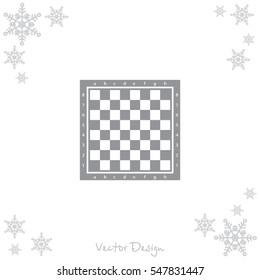 Web icon. Chess board