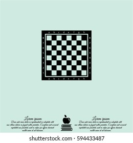 Web icon. Chess board