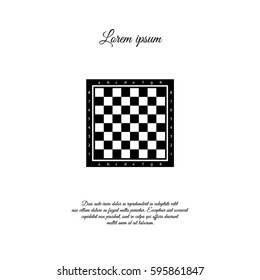 Web icon. Chess board