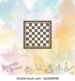 Web icon. Chess board