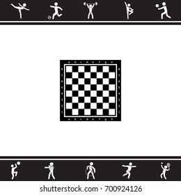 Web icon. Chess board