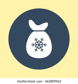 Web Icon of Christmas Bag.