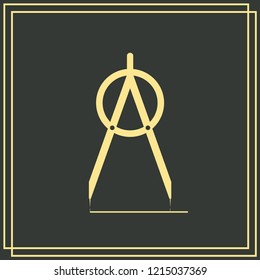 Web icon. Circinus vector icon