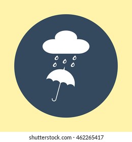 Web Icon of Cloud & Umbrella.