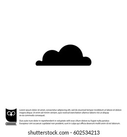 Web icon. Cloud. vector illustration