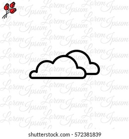 Web icon. Clouds