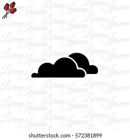Web icon. Clouds