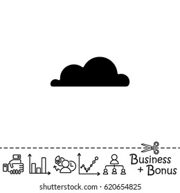 Web icon. Clouds. vector illustration
