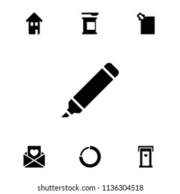 Web icon. collection of 7 web filled icons such as door with heart, download document, home, protein powder, love letter, loading. editable web icons for web and mobile.