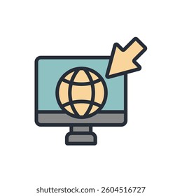 web icon collection .design style with background