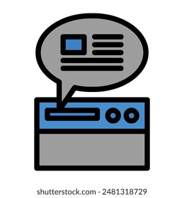 web icon color or logo illustration outline black style	