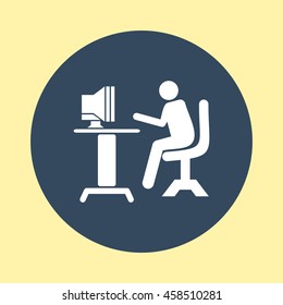 Web Icon of Computer Operator.