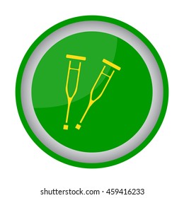 Web icon. Crutches