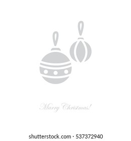Web icon. Decorations for the Christmas tree, Christmas balls