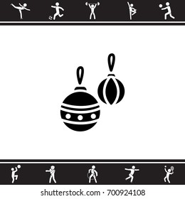Web icon. Decorations for the Christmas tree, Christmas balls