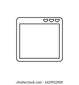 Web icon. Web design symbol. Logo design element