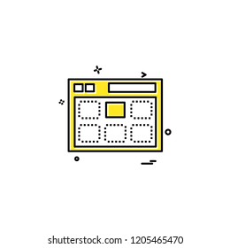 Web icon design vector 
