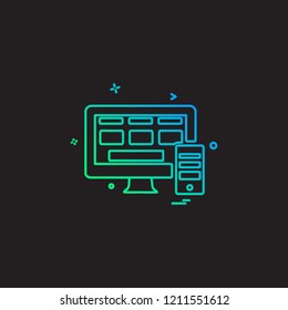 Web icon design vector 