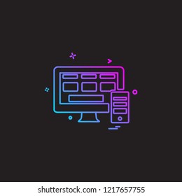 Web icon design vector 